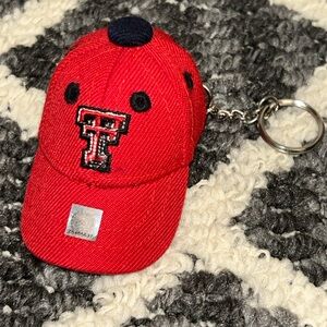 Texas Tech Red Raiders Baseball Cap Hat Keychain